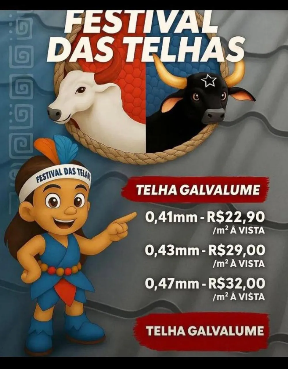 ALO ALO CORRE QUE AINDA DA TEMPO TELHAS GALVALUMES