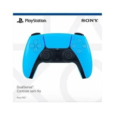 Controle Sony DualSense PS5, Sem Fio, Starlight Blue- NOVO LACRADO