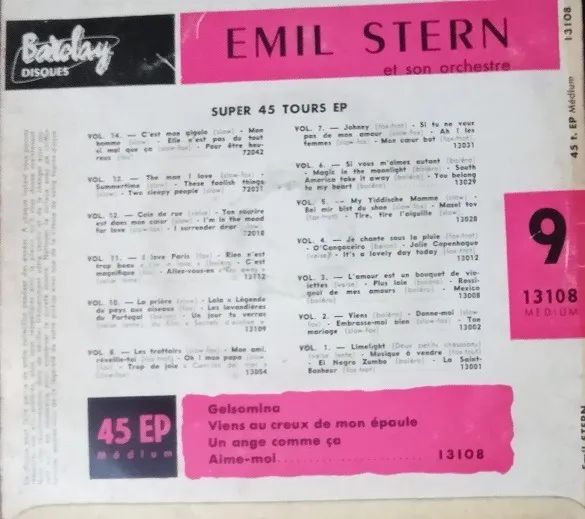 Disco de 1956 (importado) do Emil Stern - Espanha - Raridade - Foto 2