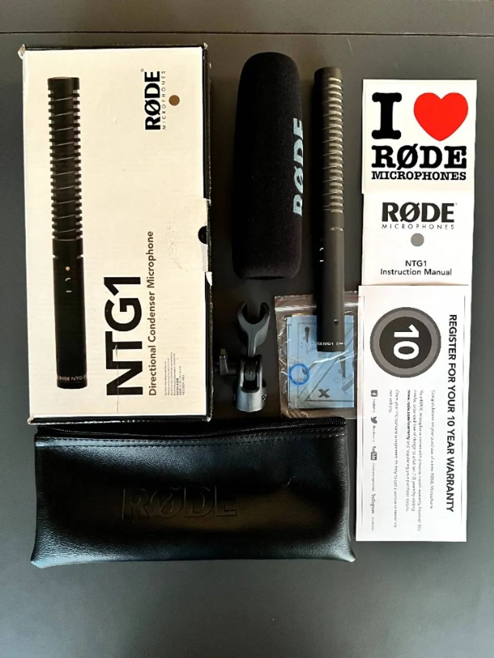 Microfone Rode Ntg1 - Nunca usado