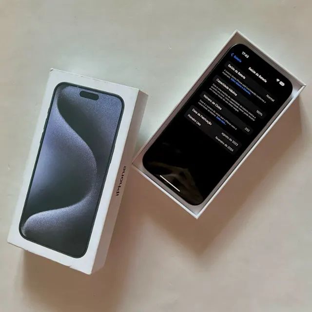 iPhone 15 Pro Max 1TB (Titânio azul) - Foto 4