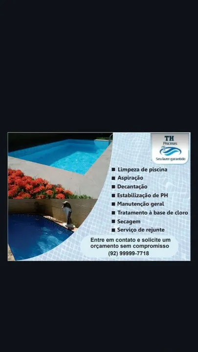 Limpeza de piscina 
