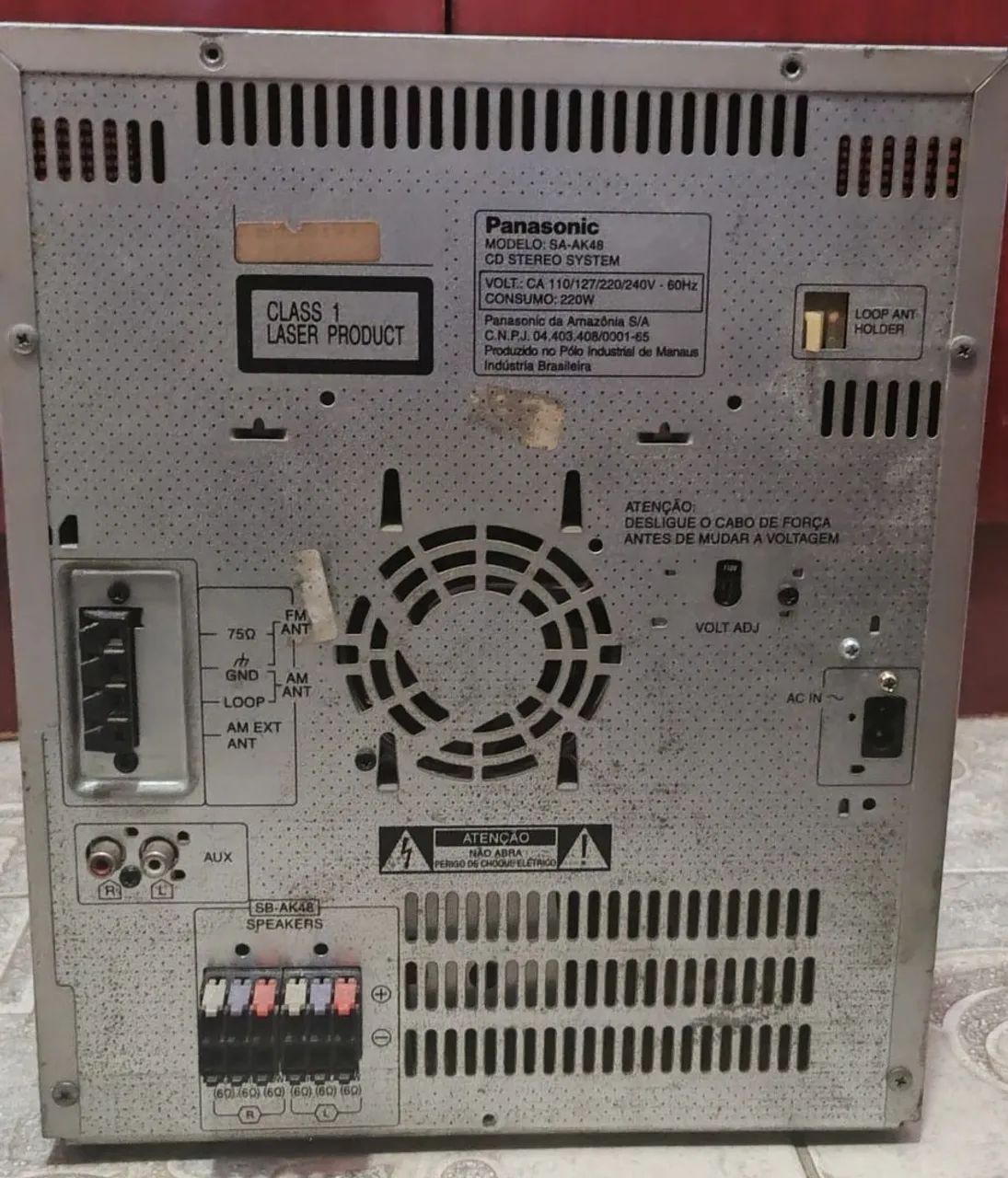 Mini system som Rádio Central Panasonic SA AK48 - Foto 3
