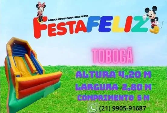 LOCAÇÃO DE TOBOGÃ INFLÁVEL