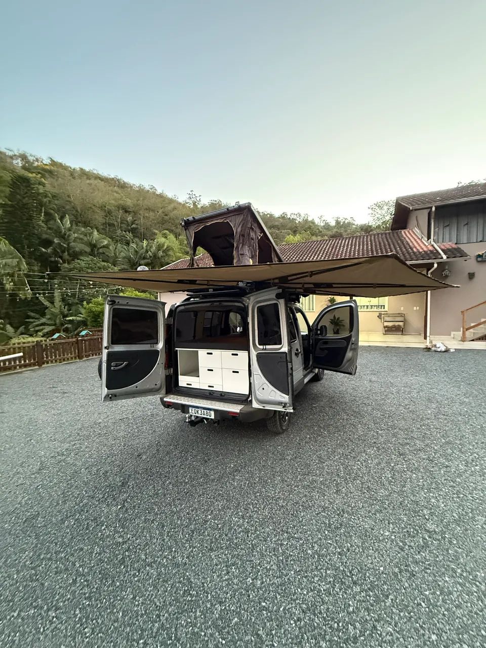 Barraca de Teto + Toldo Asa de Morcego + Barraca de Banho - Foto 6