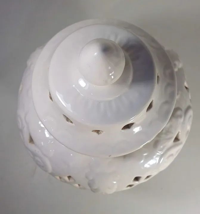 Jarro Decorativo em Cerâmica Branco - Foto 4