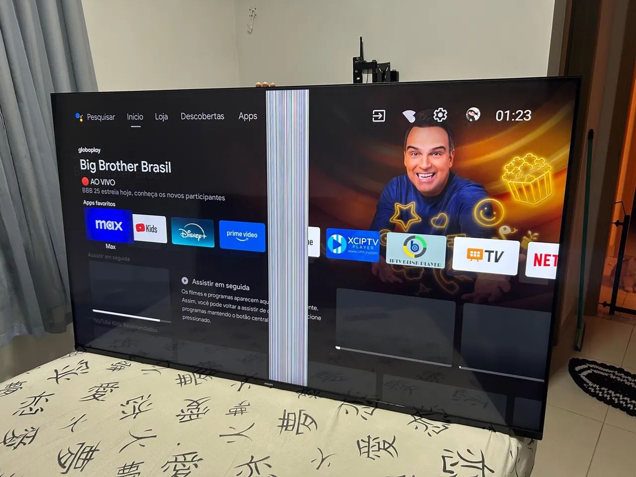 TV Philips com defeito na tela