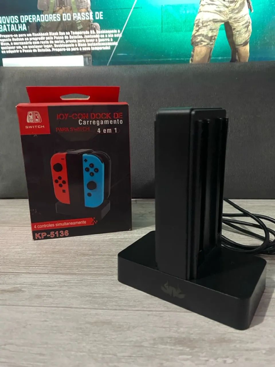 Nintendo Switch Base de Carregamento para 4 Joy-Cons Switch - Foto 3