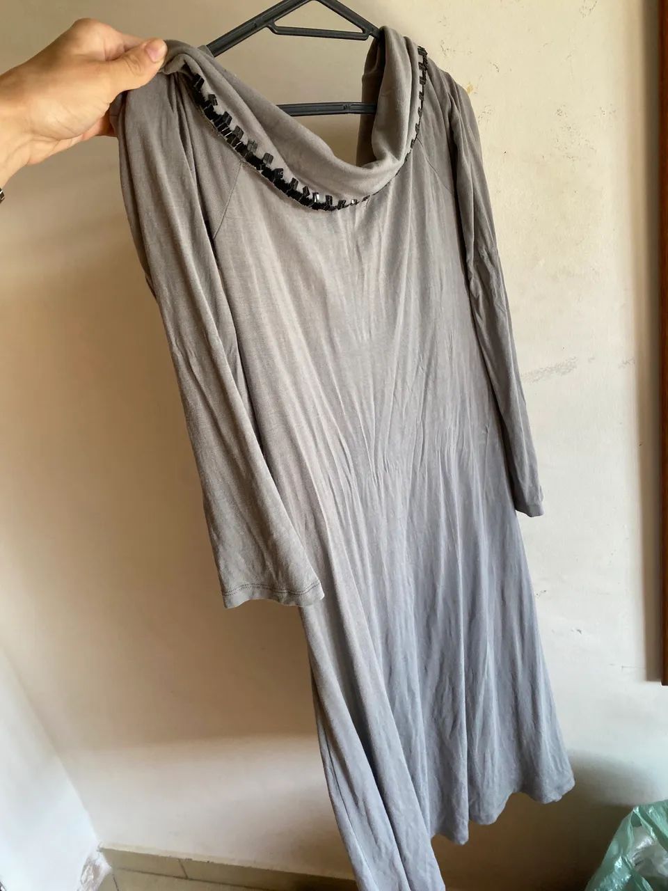 Vestido longo cinza - Foto 4