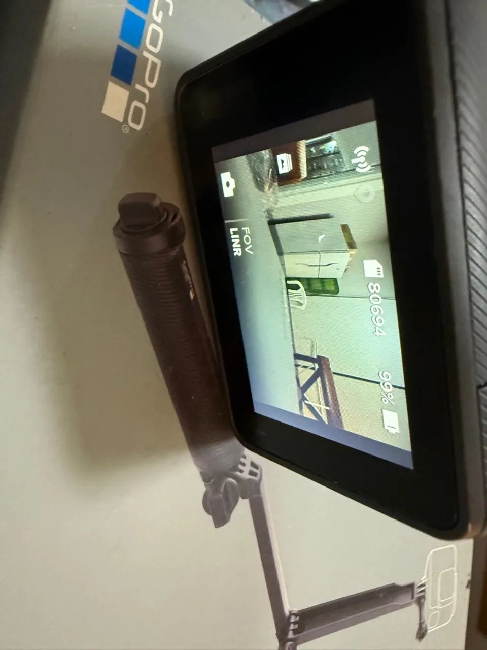 GoPro Hero 6 Black + Suporte Bike e Pau de Selfie original  - Foto 3