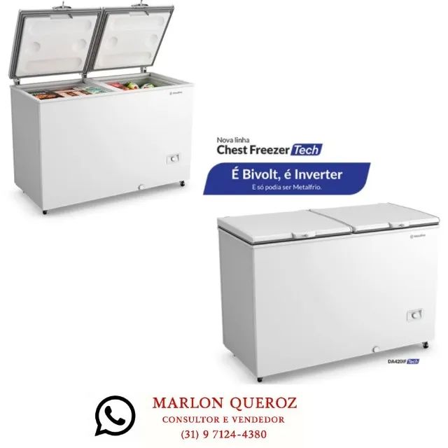 Freezer Horizontal MetalFrio 417L Inverter