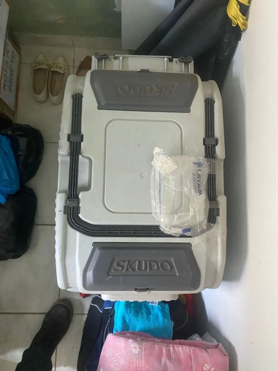 Caixa Transporte Pet XG Resistente Segura Avião Viagem Aérea - Foto 2