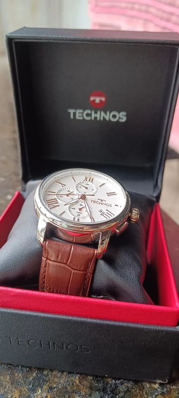 Relógio Techno's Masculino - Couro  - Foto 3