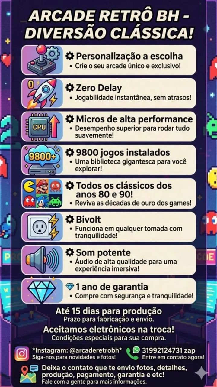 Fliperama Multijogos MK - Foto 5