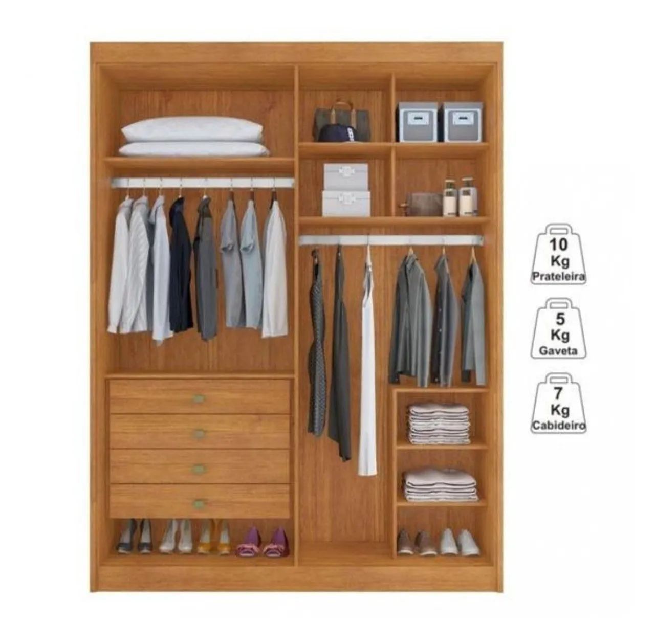 Guarda Roupa MDF Athenas! Pronta Entrega! - Foto 3