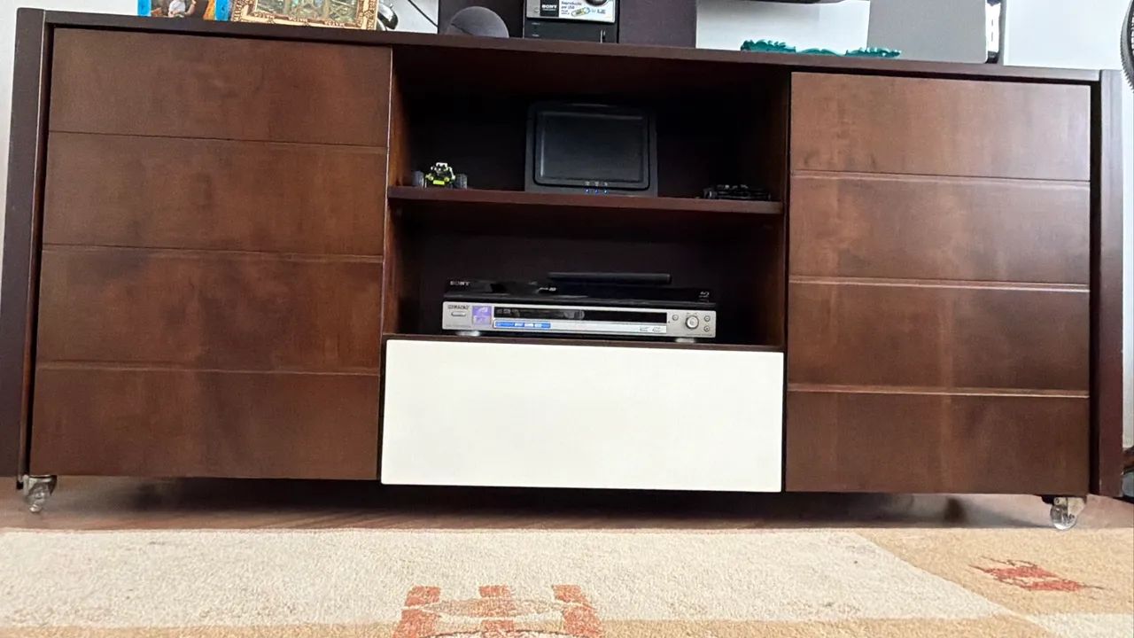 Rack para TV (madeira maciça) - Foto 2