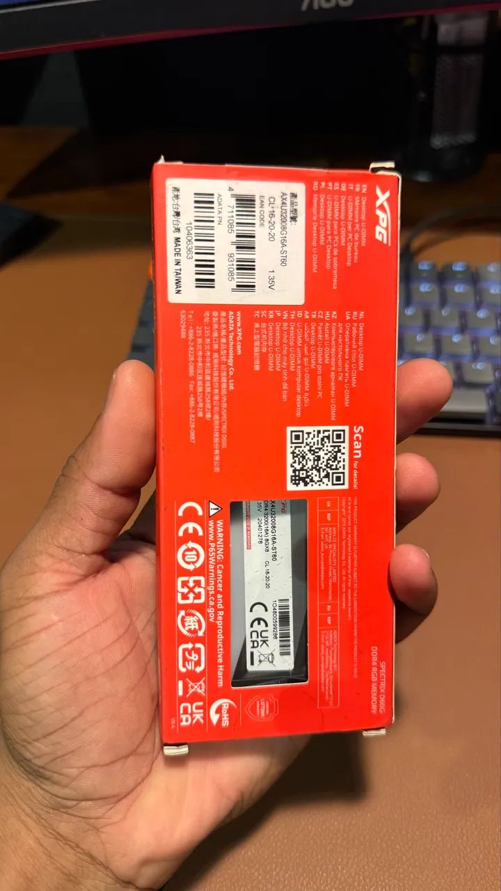 Memória DDR4 8GB XPG 3200 - Foto 4