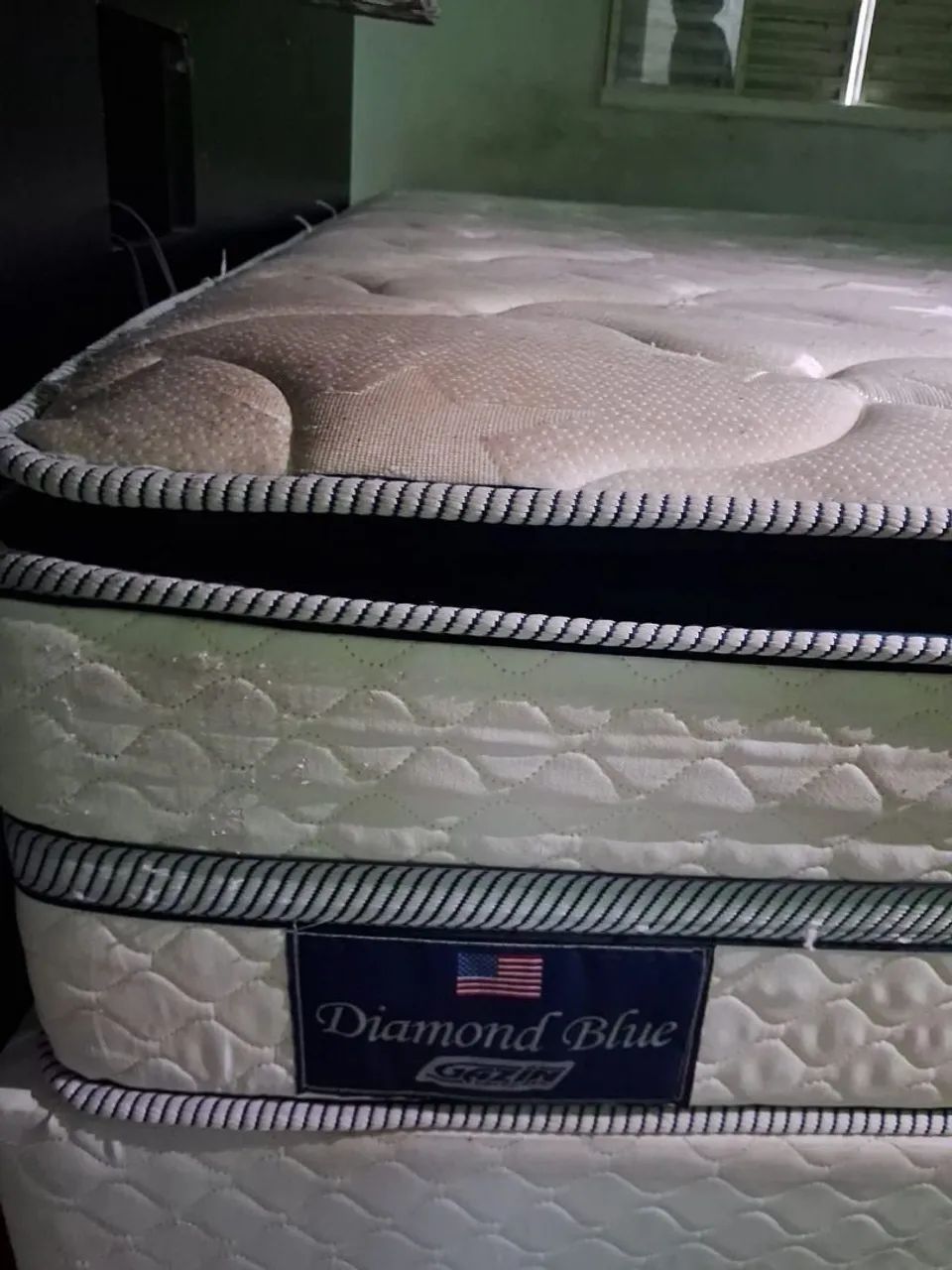Cama Casal Colchão + Box Gazin Blue Diamond - Foto 5