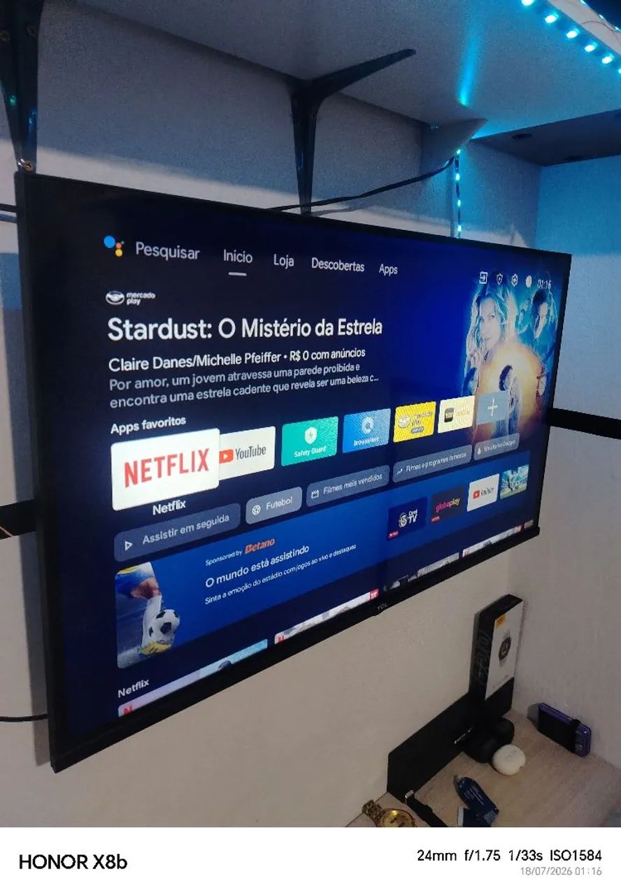 Smart Tv tcl 32 polegadas Android - Foto 6