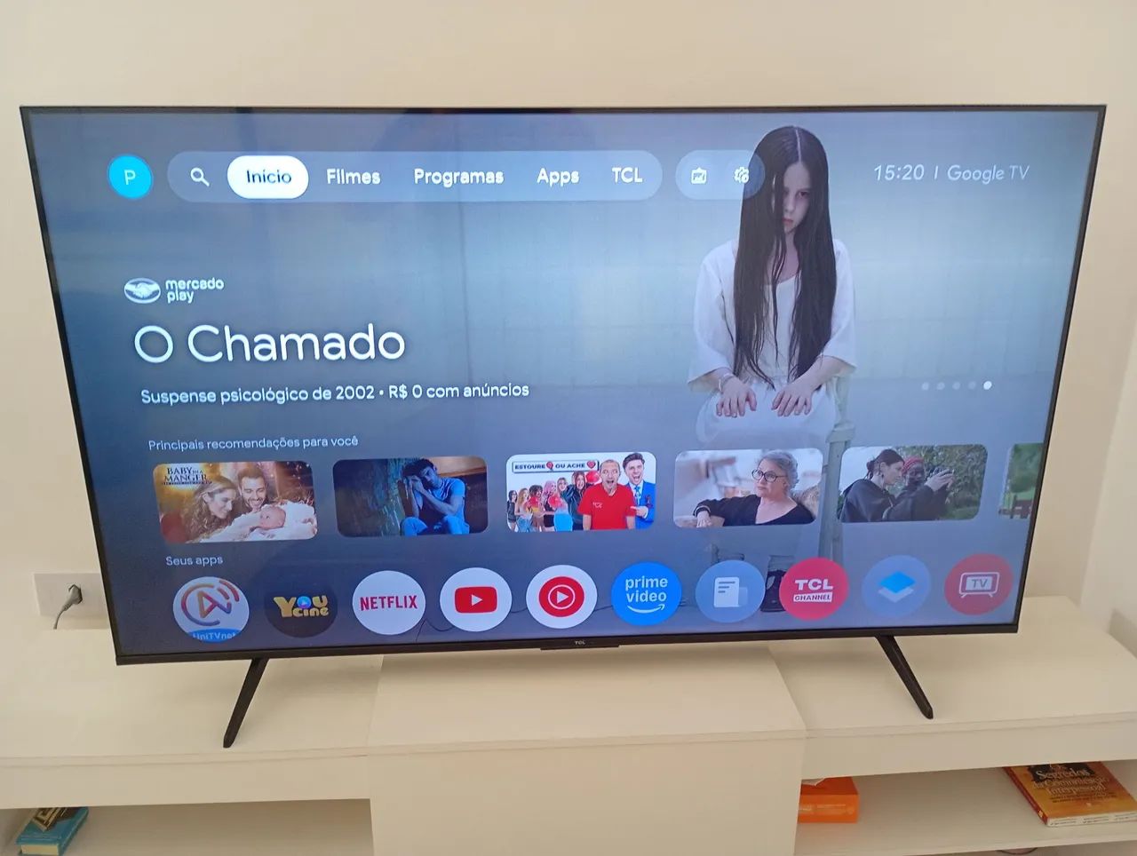  TV TCL 55 POLEGADAS - SISTEMA GOOGLE 