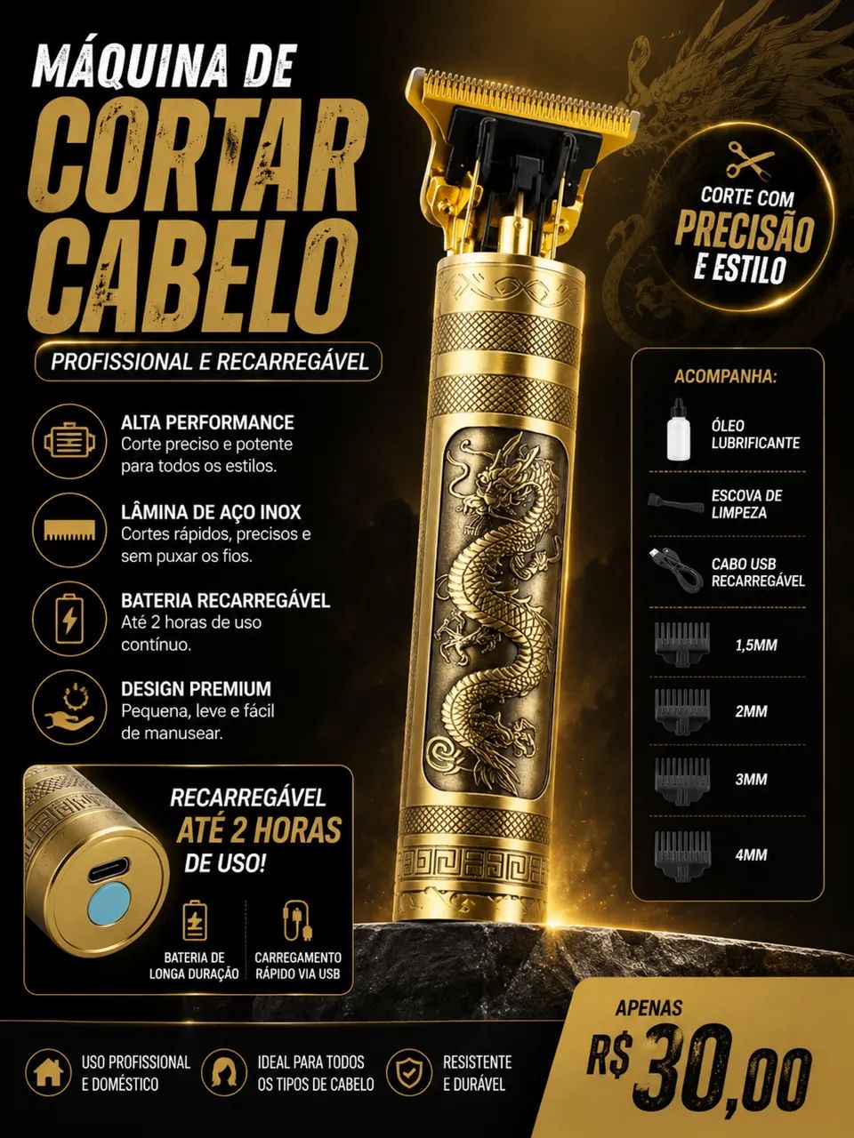 Máquina de corte de cabelo 