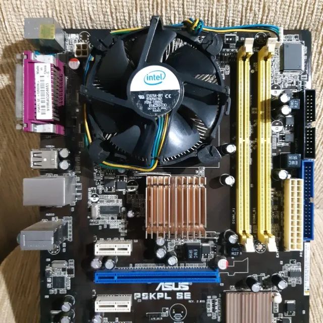 Kit Funcionando perfeitamente - Placa Mãe Asus P5KPL SE - Processador Intel E7400 - Foto 5