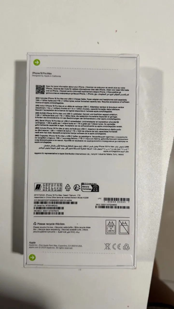 iPhone 16 pro max 1 tera de memória lacrado  - Foto 2
