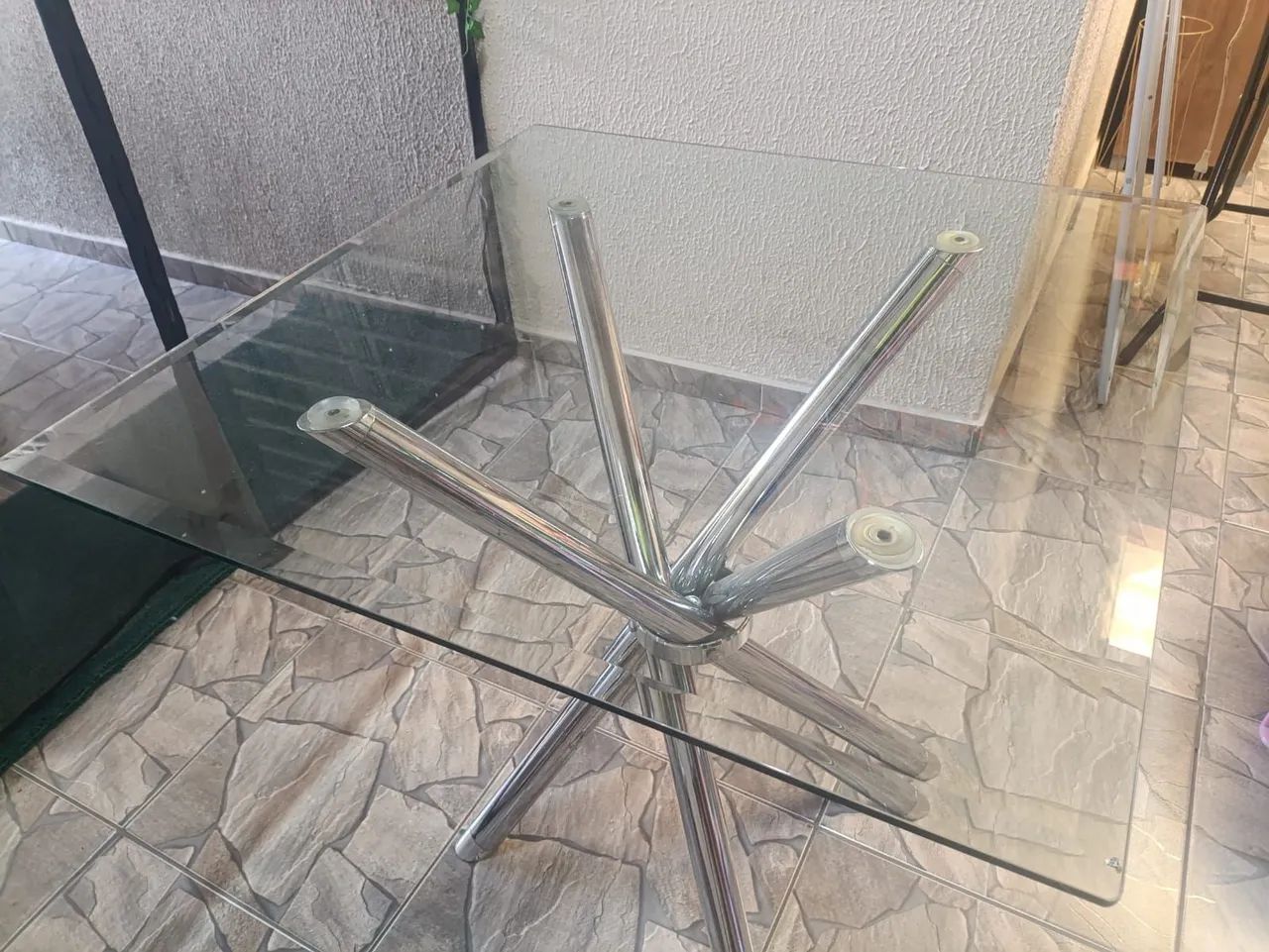 Mesa vidro com 4 cadeiras - Foto 2