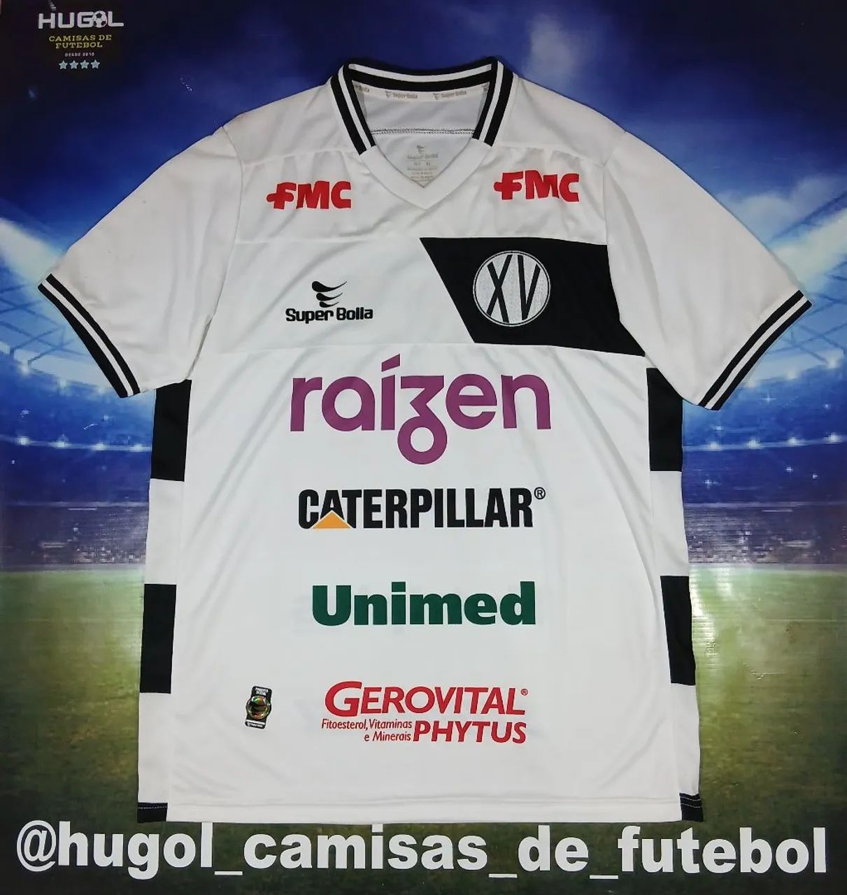Camisa do XV de Piracicaba 2015 Super Bolla #15 de jogo Tamanho GG 