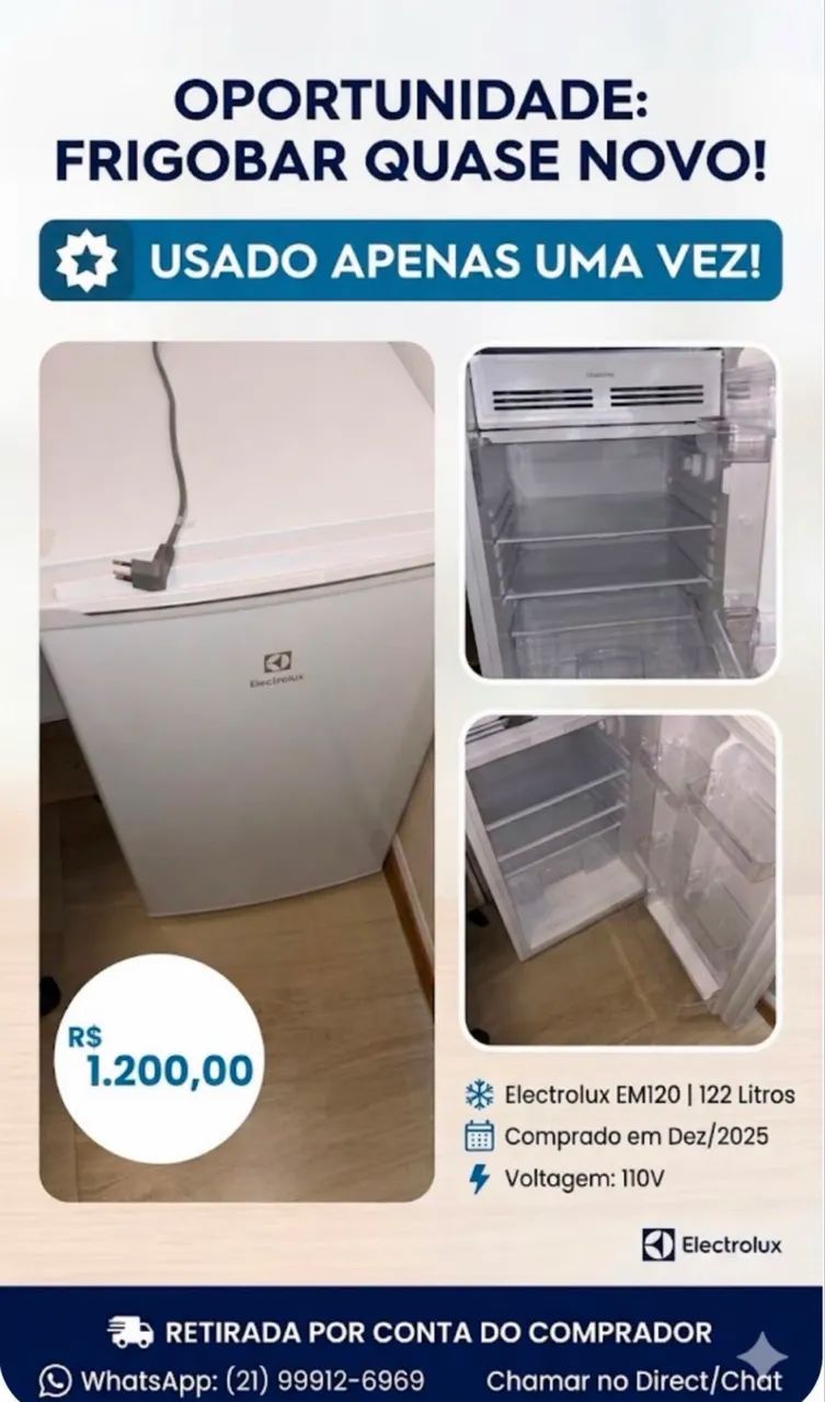 Frigobar Electrolux 
