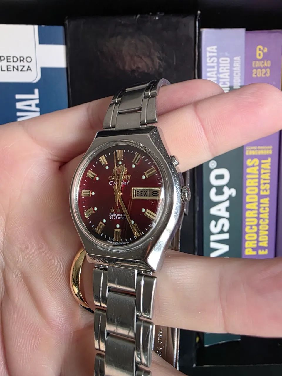 Orient Crystal Automático 21 Rubis - Vermelho Raro - Foto 4