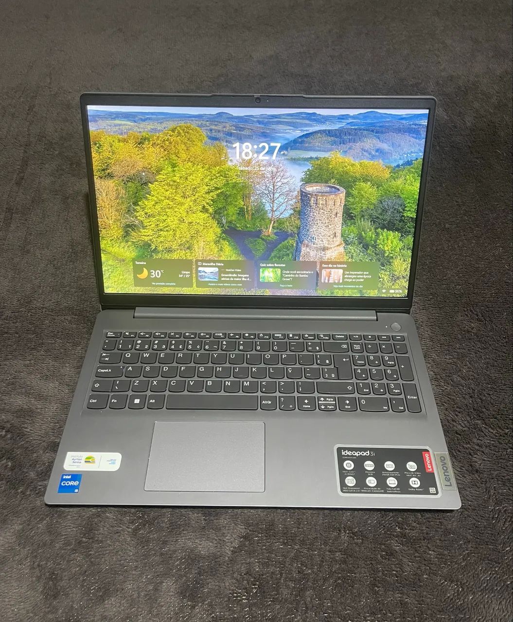 NOTEBOOK LENOVO I5-1135G7 SEMI NOVO,08GB RAM,SSD NVME 256GB,PLACA