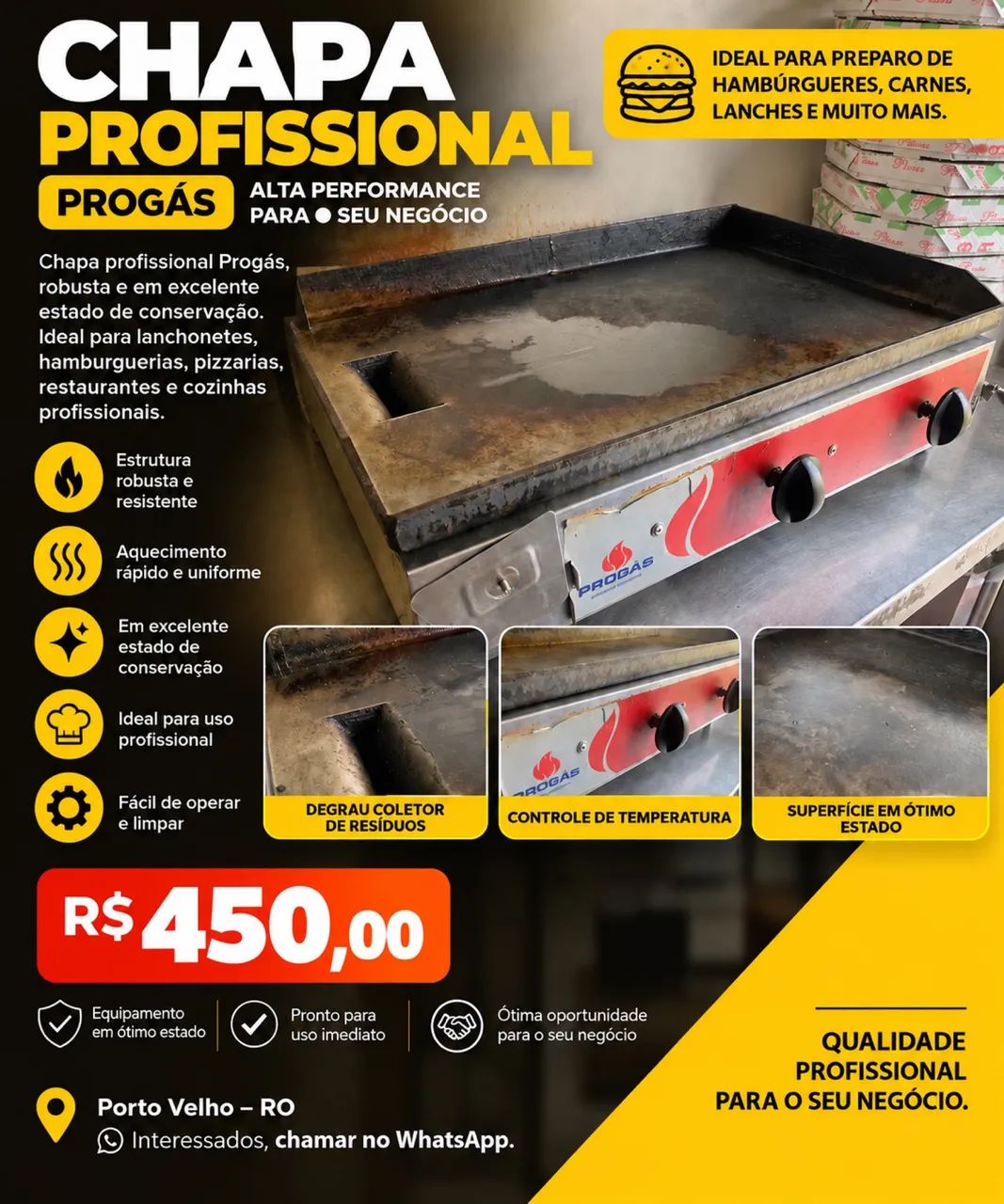 Chapa Progás 1m