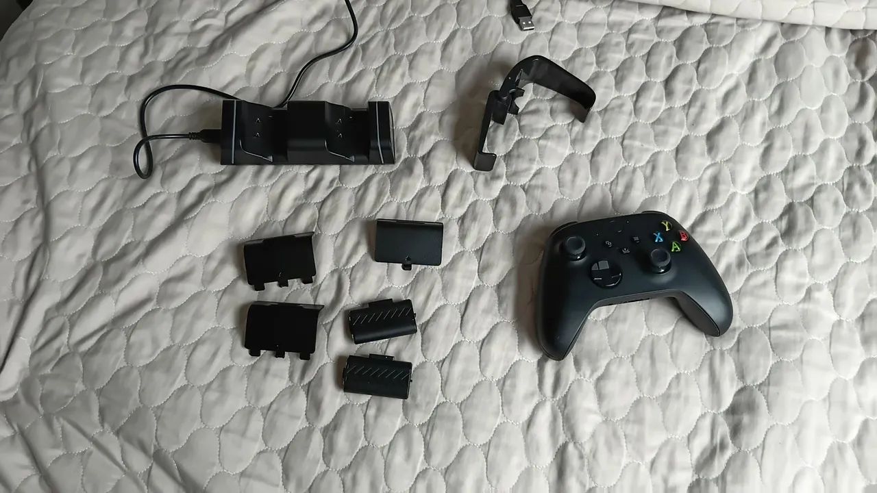 Controle xbox e acessórios