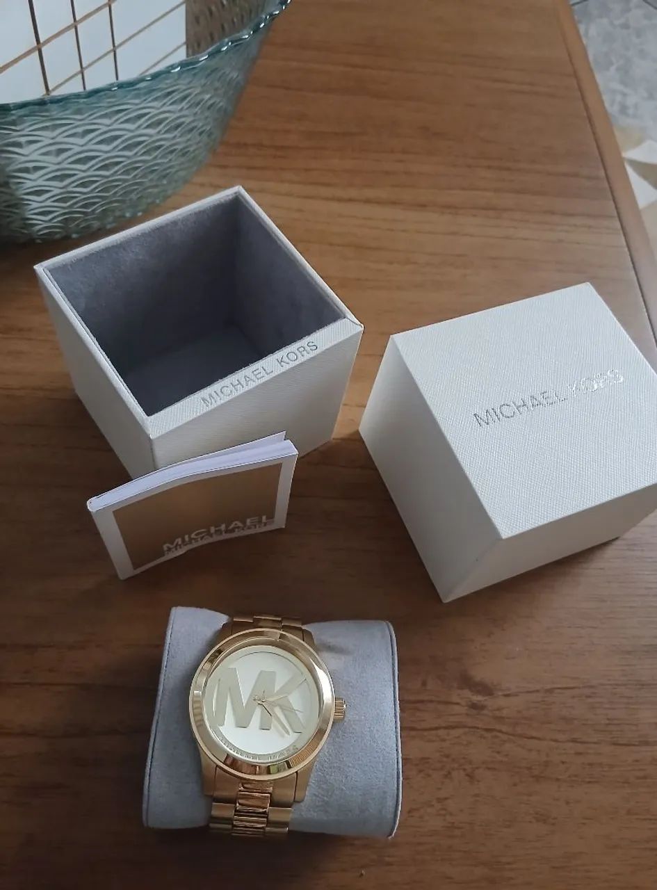 Relógio da Michael Kors original banhado ouro 18 k
