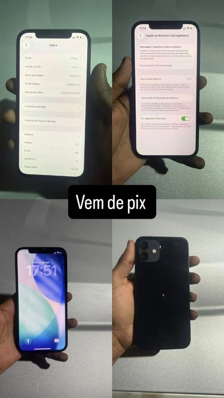 iPhone 12 único dono 