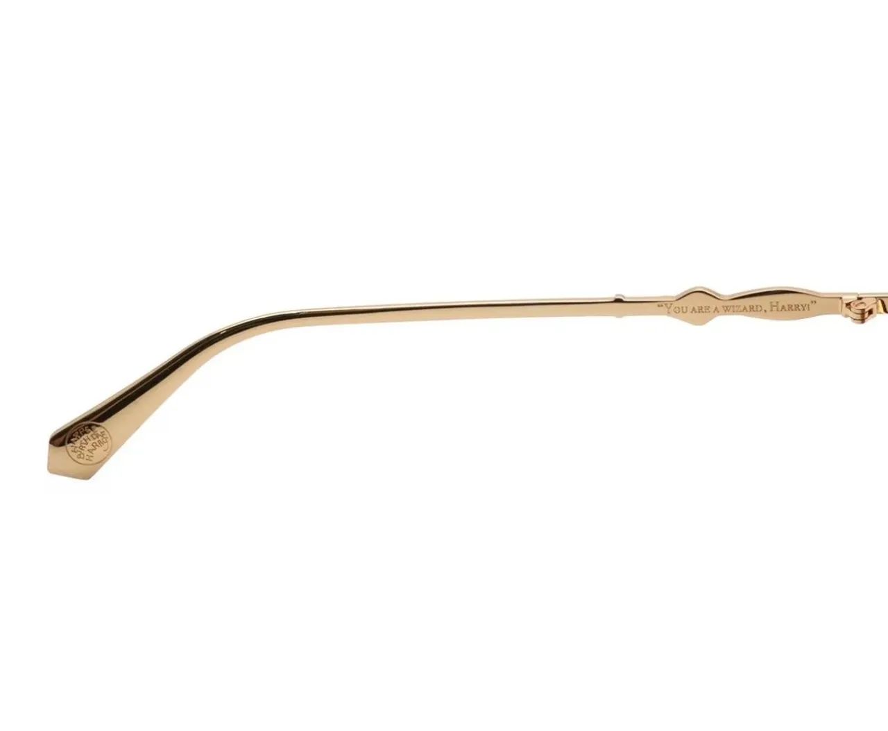 ÓCULOS DE SOL FEMININO HARRY POTTER REDONDO DOURADO - Foto 4