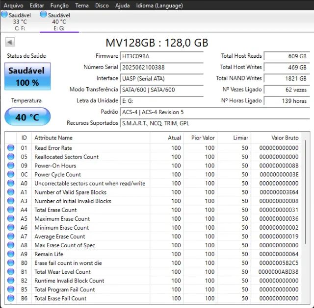 SSD macrovip 120Gb saude 100% - Foto 2
