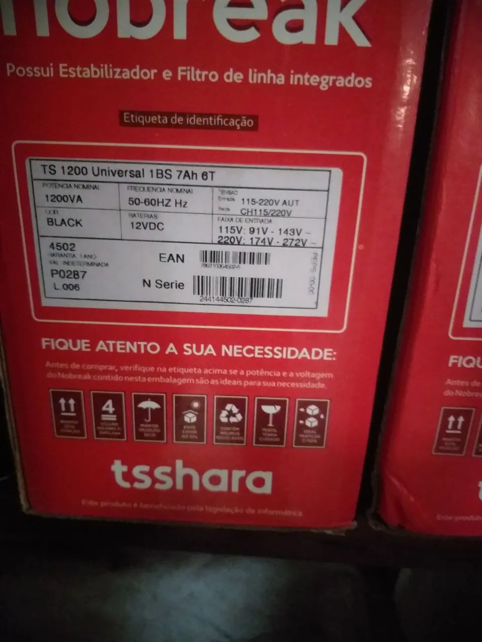 Nobreak tshara 1200 universal