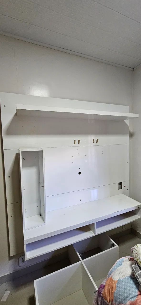 Rack de MDF branco - Foto 4