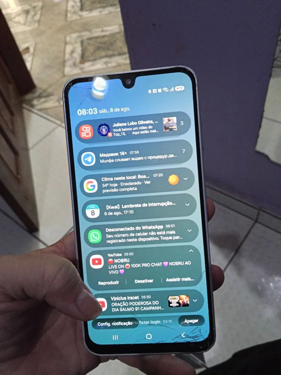 Vende-se celular Galaxy A16 com caixa, carregador, 128GB funcionando perfeitamente - Foto 2