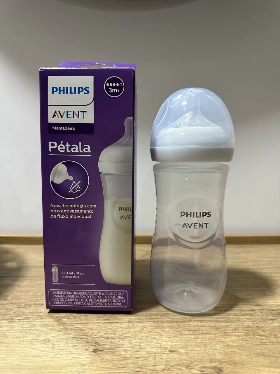 Mamadeira Philips Avent Pétala 330 ml - Nunca Usada