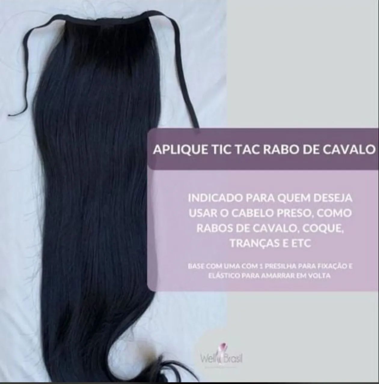 Aplique tic tac rabo de cavalo Well Brasil - Foto 3