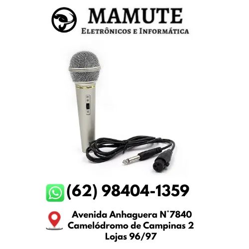 Microfone Dinâmico Profissional Tomate Mt-1018 Karaokê P10