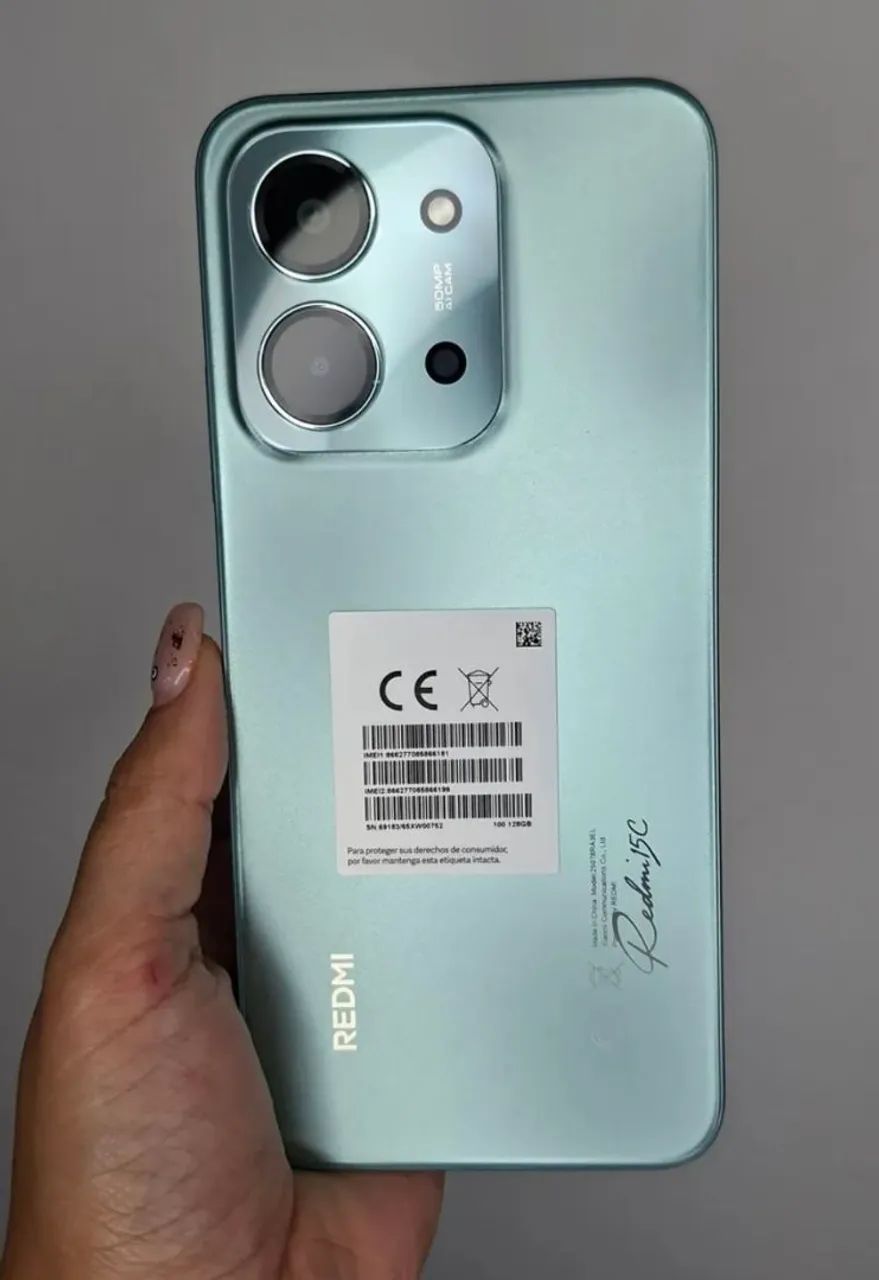 Celular Novo Lacrado (Redmi15C) 128 - Cor Verde