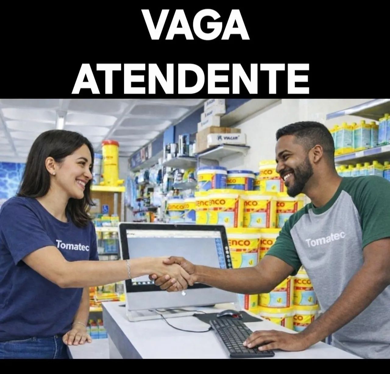 VAGA: Atendente Balcão