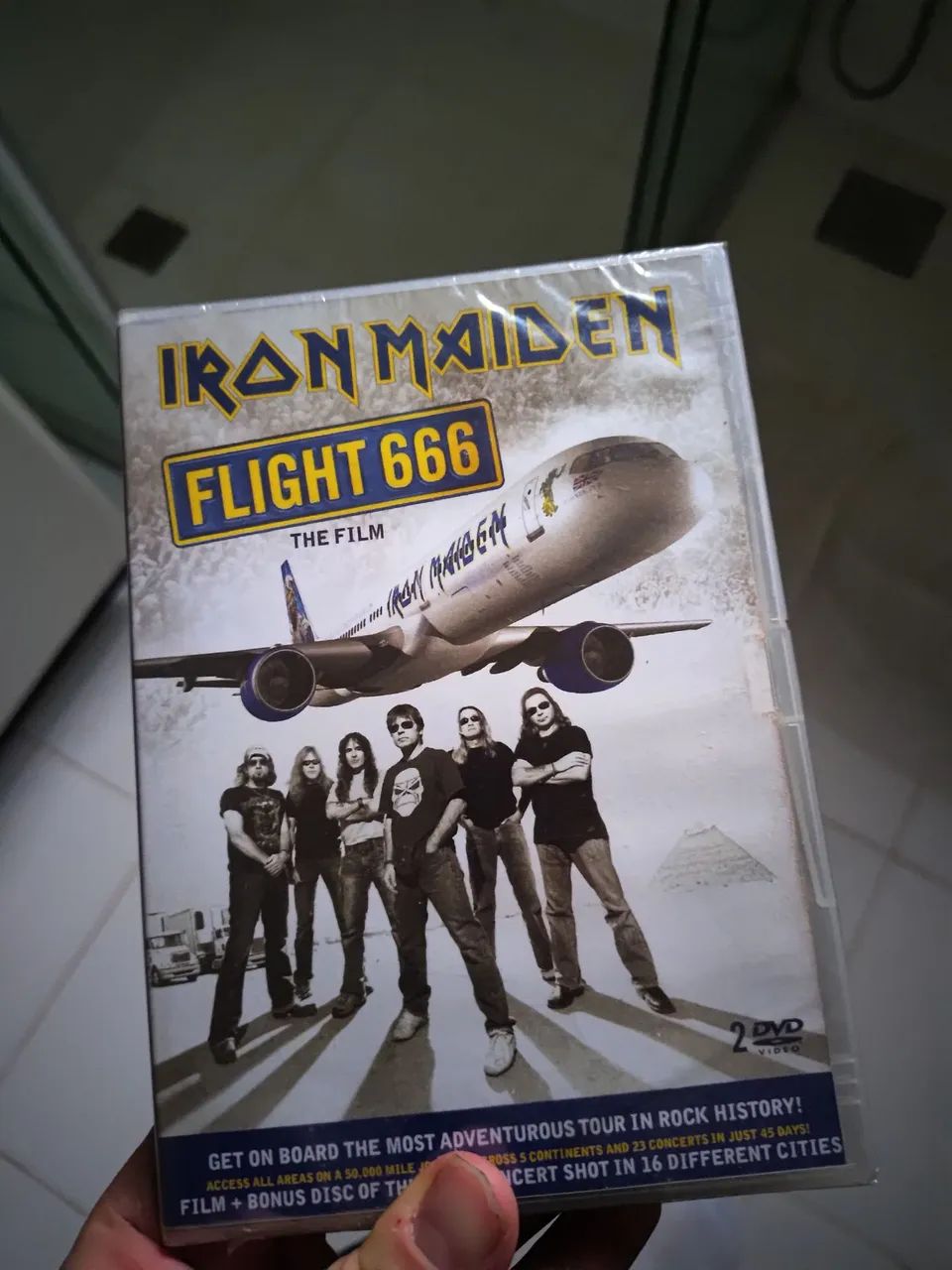 Dvd iron maiden - flight 666 duplo versão nacional(lacrado)