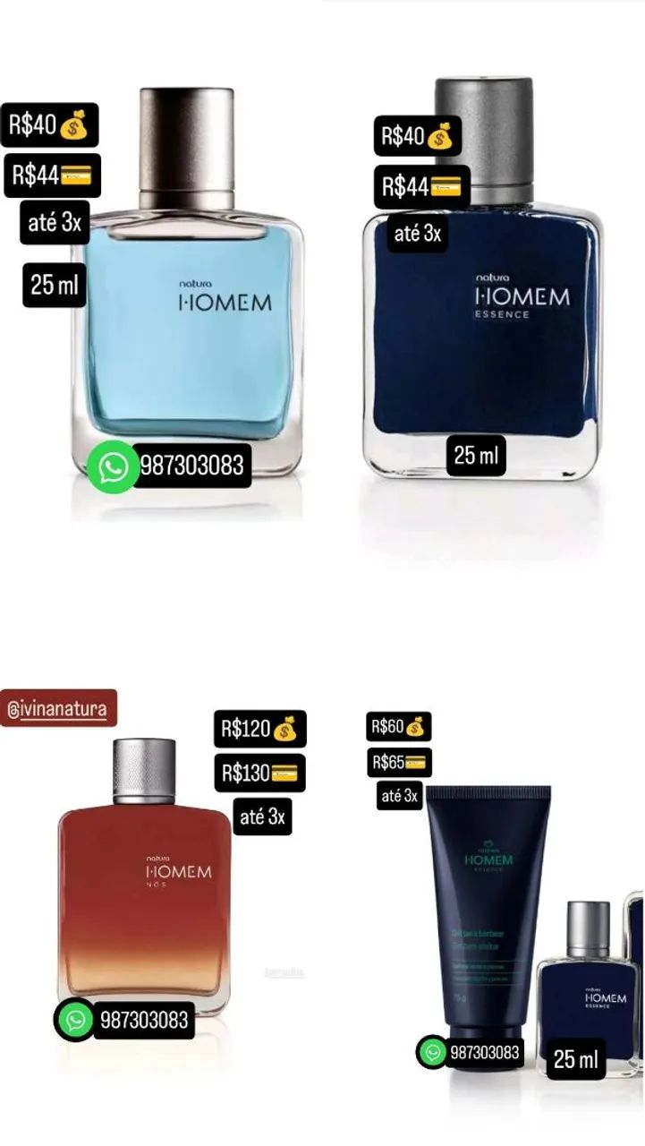 NATURA HOMEM VÁRIAS FRAGANCIAS - Foto 2