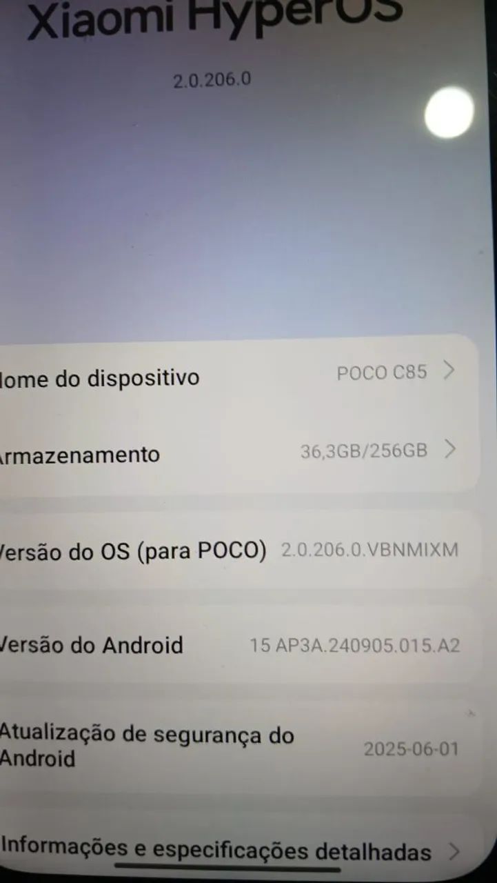 Celular Poco C85 256 Gigas  - Foto 4