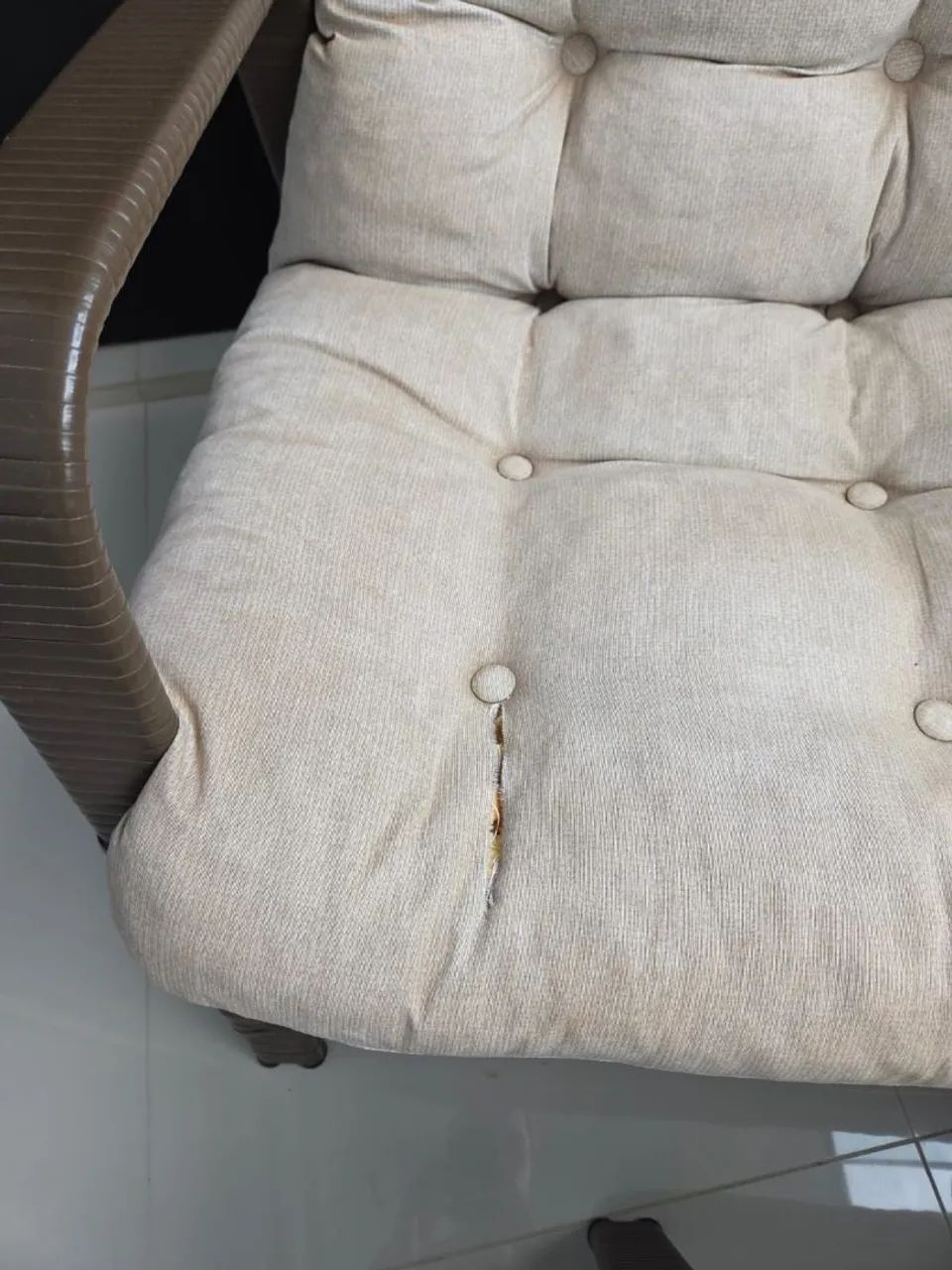 Poltrona de varanda com apoio para os pés - Foto 4